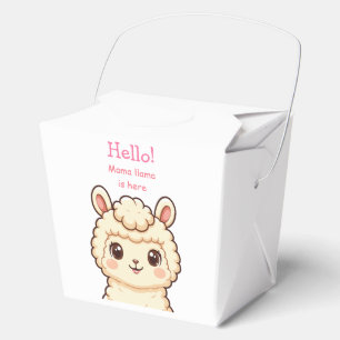 Cute llama illustration design favour box