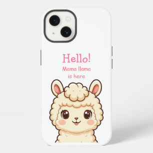Cute llama illustration design iPhone 13 case