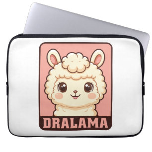 Cute llama illustration design laptop sleeve