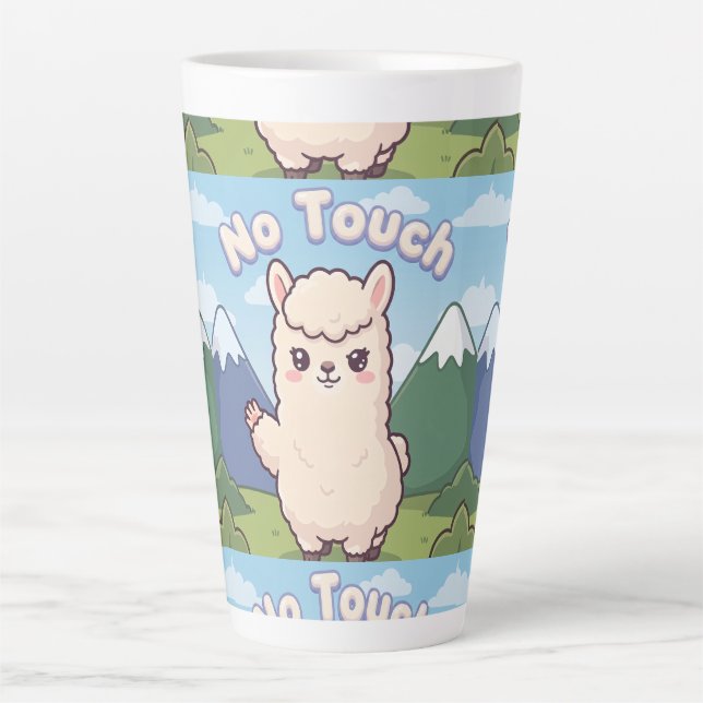 Cute Llama  Latte Mug (Front)