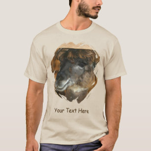 Cute Llama Personalized Animal  T-Shirt