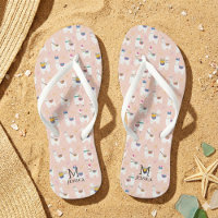 Cute Llama Pink Pattern Girls Summer Beach