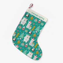 Cute Llama Polar Bear Penguin Pattern Personalised