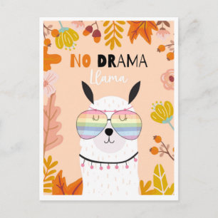 Cute llama postcard