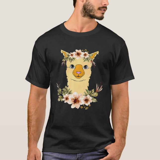 cute Llama Premium T-Shirt (Front)