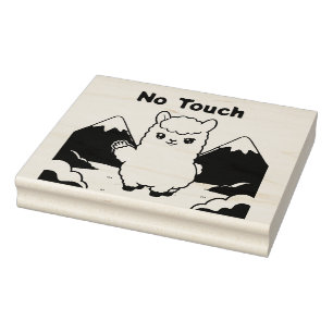 Cute Llama Rubber Stamp