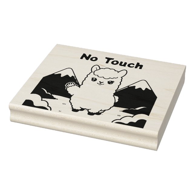 Cute Llama  Rubber Stamp (Stamp)