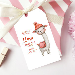 Cute Llama Valentine's Day, Kids Classroom Gift Tags