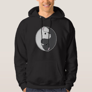 Cute Llama Yin Yang Yoga Meditation Animal Lover Hoodie