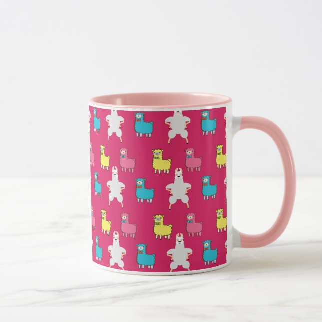 Cute llamas and Alpacas illustration Mug (Right)