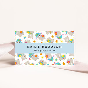 Cute Llamas, Kids Play Centre, Activity Centre Business Card