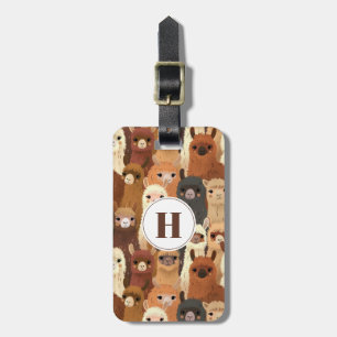 Cute Llamas Luggage Tag