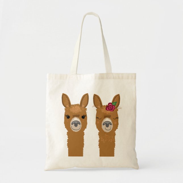 Cute Llamas Tote Bag (Front)