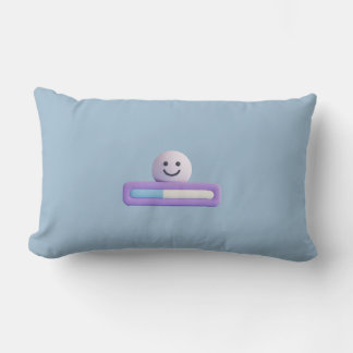 Cute Loading Bar Smile Pillow | Minimalist PILLOW