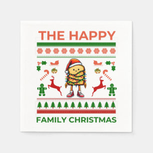 Cute Loaf Bread Baking Bread Baker Christmas Hat Napkin