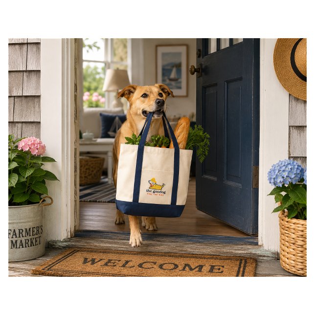 Cute Lobstah Pup Canvas Tote Bag (Creator Uploaded)