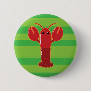 Cute Lobster 6 Cm Round Badge