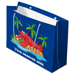 Cute Lobster Boil party Large Gift Bag