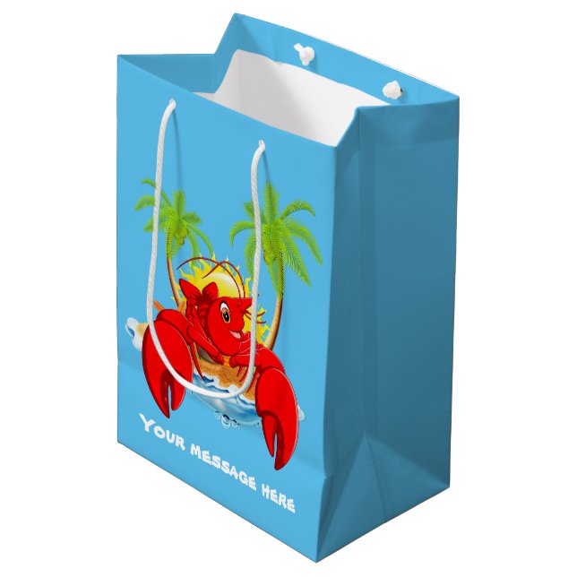 Cute Lobster boil party Medium Gift Bag (Front Angled)