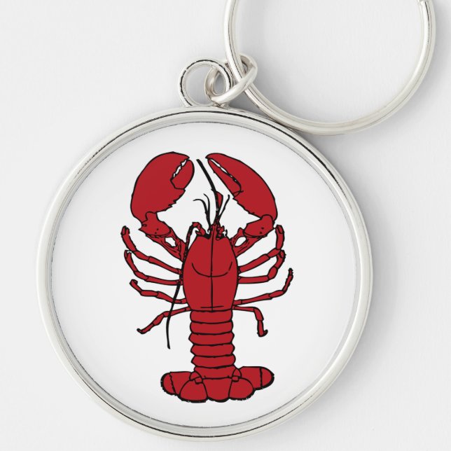 Cute Lobster Nautical beach    key chain (Front)