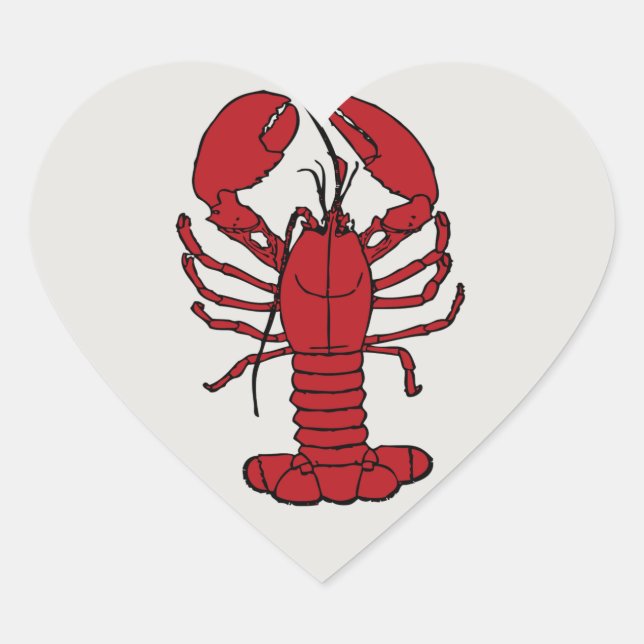Cute Lobster Nautical beach sticker (Front)