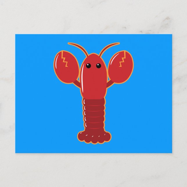Cute Lobster Postcard (Front)