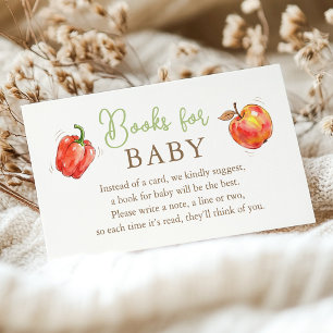 Cute Locally Grown Baby Shower Books For Baby Enclosure Card