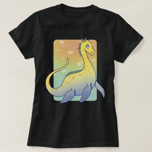 Cute Loch Ness Monster T-Shirt (Design Front)