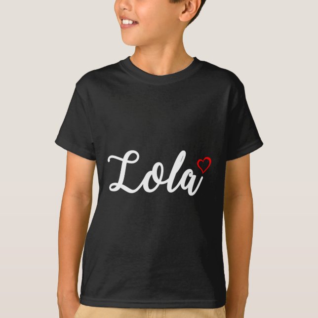 Cute Lola Lover Gift For Women Grandma Christmas  T-Shirt (Front)