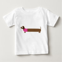 Cute Long Dachshund Illustration