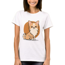 Cute Long Haired Chihuahua Dog Cartoon