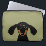 Cute Long Haired Dachshund Puppy Laptop Sleeve<br><div class="desc"></div>