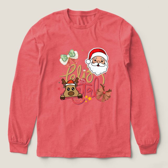 Cute long sleeved T-shirt for Girls  Tri-Blend Shirt (Design Front)