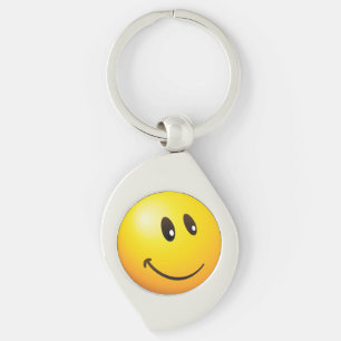 Cute Looking at you Emoji Key Ring