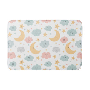 Cute Looking in the Sky Pattern Bath Mat
