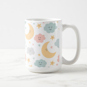 Cute Looking in the Sky Pattern Coffee Mug