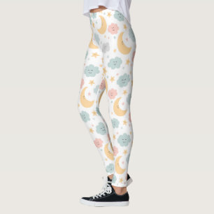 Cute Looking  in the Sky Pattern Leggings