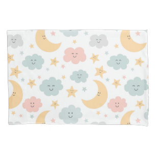 Cute Looking in the Sky Pattern Pillowcase