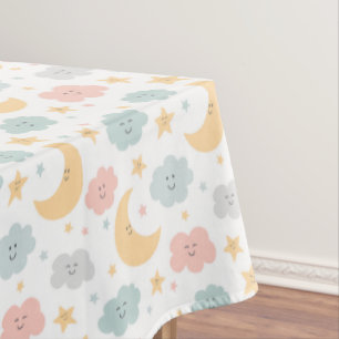 Cute Looking in the Sky Pattern Tablecloth