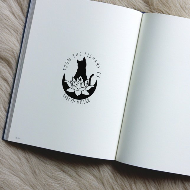 Cute Lotus Moon Cat From the Library Of Rubber Stamp (Creator Uploaded)