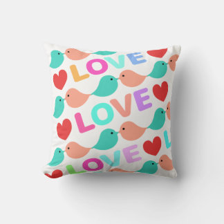 Cute Love Bird LOVE&CUTE White Cute lovebirds. Cushion