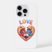 Cute Love Birds in a Heart Cookie