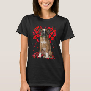 Cute Love Boxer Dog Valentine Pet Dog Lover T-Shirt