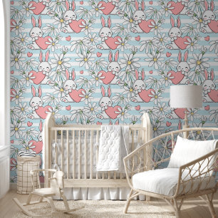 Cute Love Bunnies Wallpaper