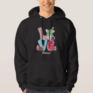 Cute Love Bunny Gnome Soccer Eggs Hunting Easter D Hoodie
