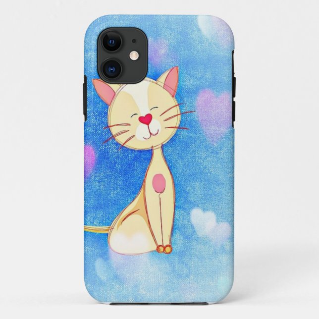 Cute Love Cat Case-Mate iPhone Case (Back)