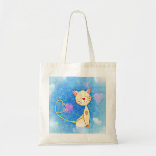 Cute Love Cat Tote Bag