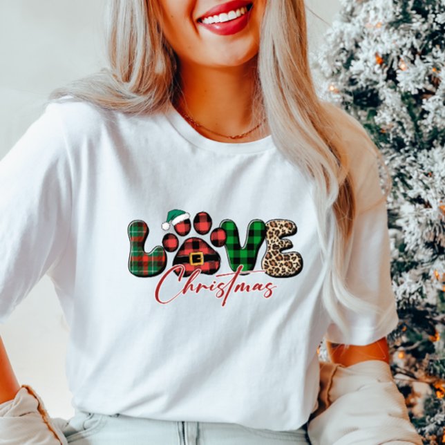 Cute Love Christmas Dog Lover Tshirt (Creator Uploaded)