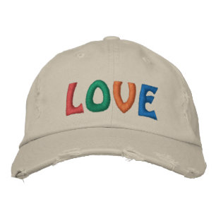 Cute LOVE Colorful Word Embroidered Hat