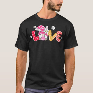 Cute Love Egg Bunny Easter Gnome  T-Shirt